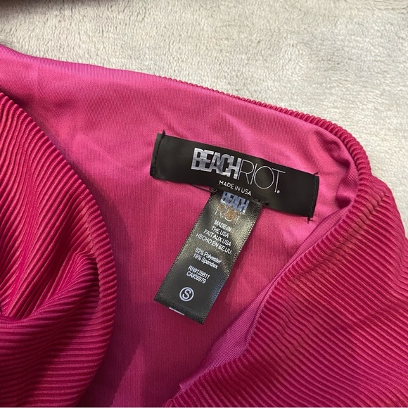 New! Beach Riot Joyce swimsuit be mine colorblock 24376 - Picture 6 of 8